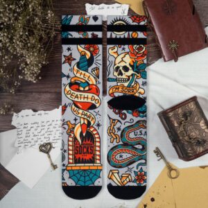 Américan Socks Chaussettes "Till Death Do Us Part" – Mid High - Pau Motors Shop