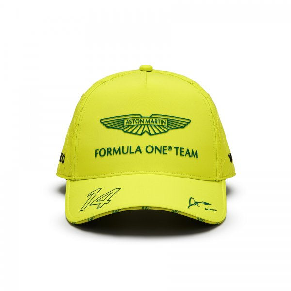 Aston Martin F1 Casquette ALONSO#14 2024 - Citron - Pau Motors Shop