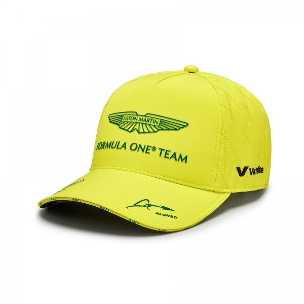 Aston Martin F1 Casquette ALONSO#14 2024 - Citron - Pau Motors Shop