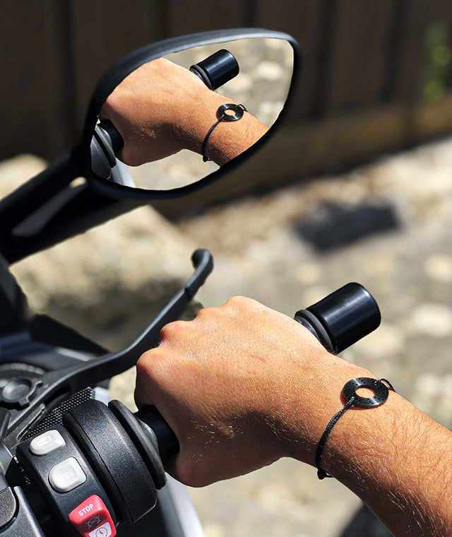 B.R.M Bracelet "Brake" - Titane Noir - Pau Motors Shop