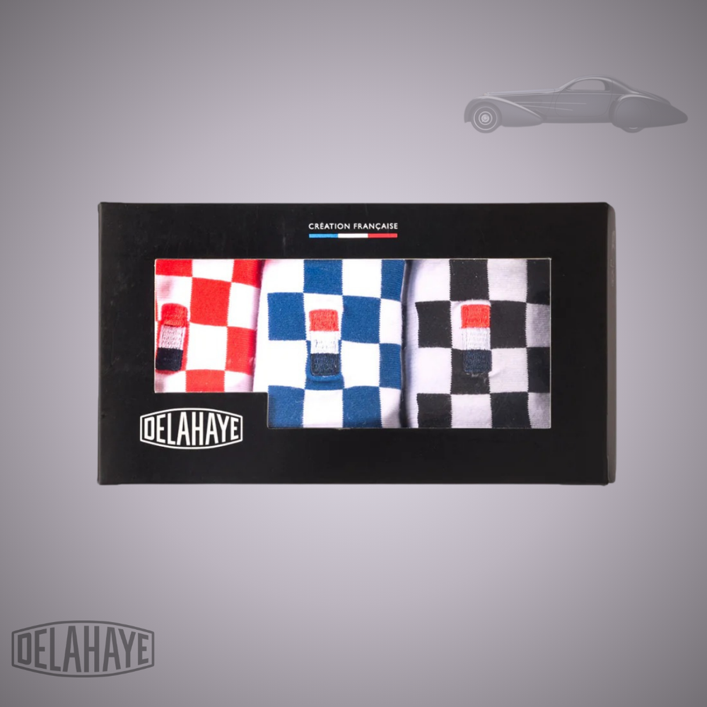 Delahaye Coffret Chaussettes "Checkered Flag"