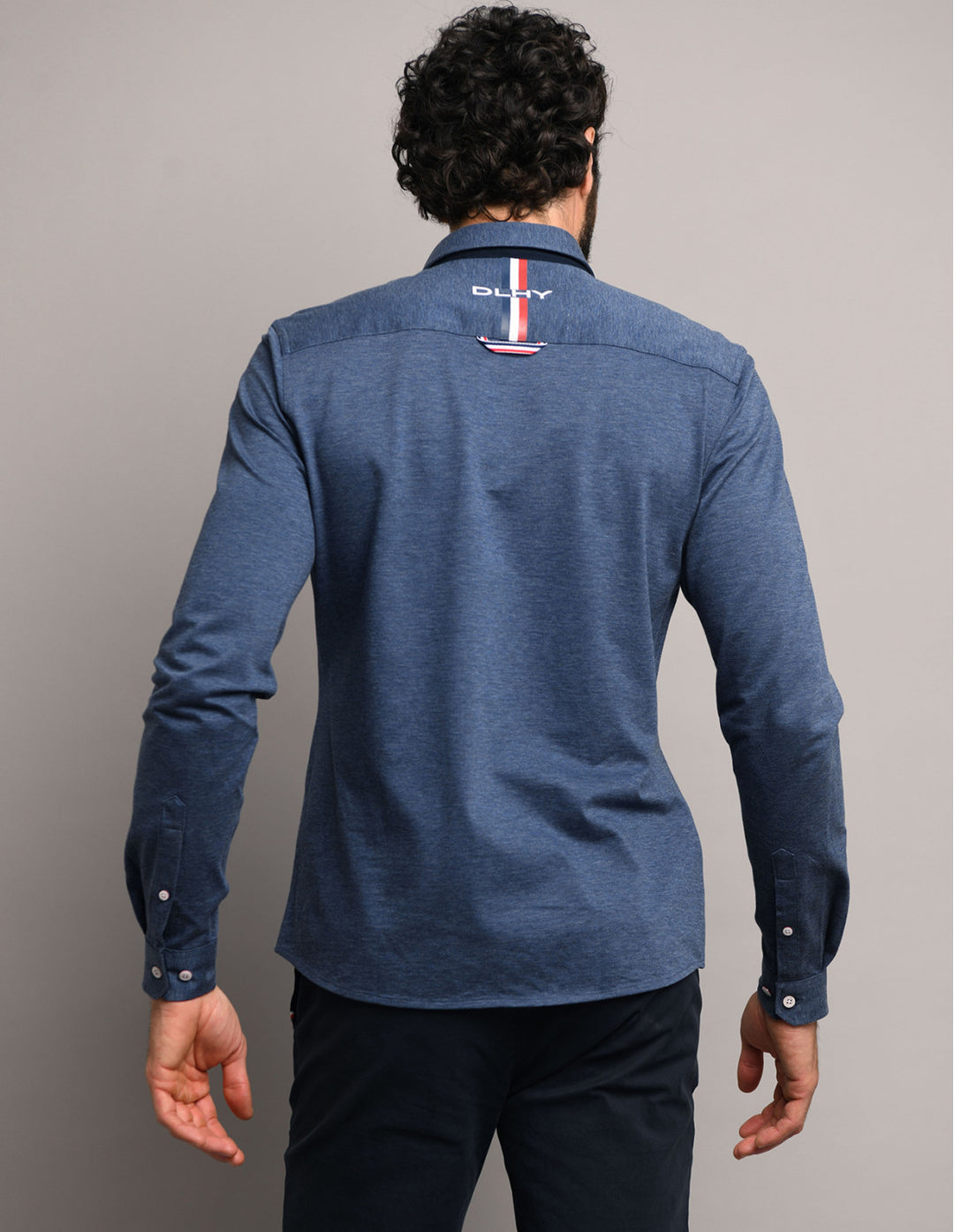 Delahaye Chemise RACING TEAM - Denim - Pau Motors Shop