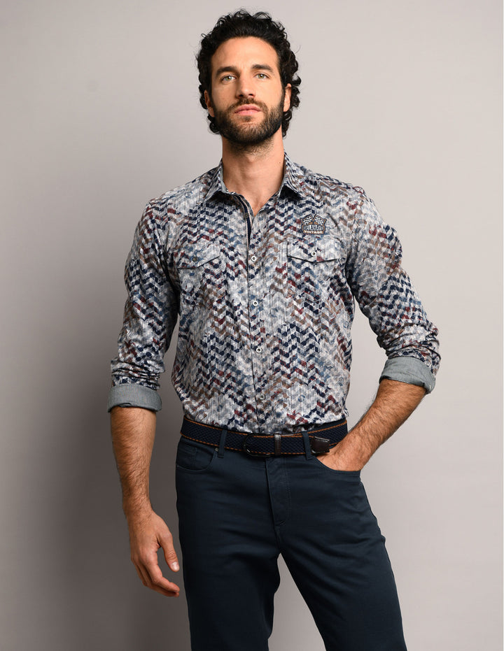 Delahaye Chemise WARM SAND - Pau Motors Shop