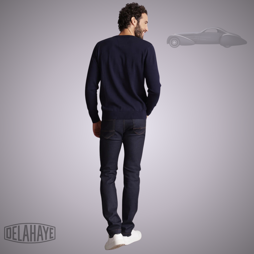 Delahaye Pull "Horizon" - Marine - Jusqu'au 4XL