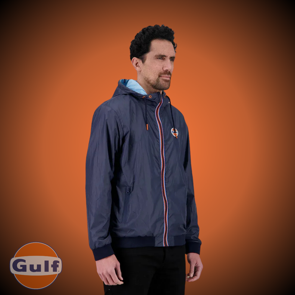 Gulf Coupe Vent "Reverso" - Navy/Gulf Blue - Pau Motors Shop