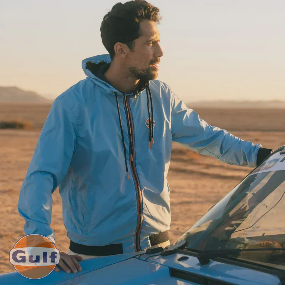 Gulf Coupe Vent "Reverso" - Navy/Gulf Blue - Pau Motors Shop