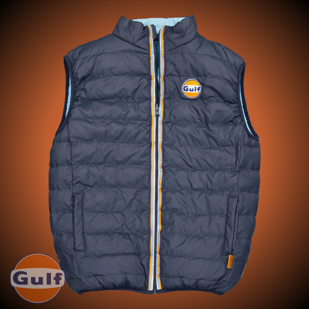 Gulf REVERSO BODYWARMER - Bleu Gulf/Bleu Marine - Pau Motors Shop