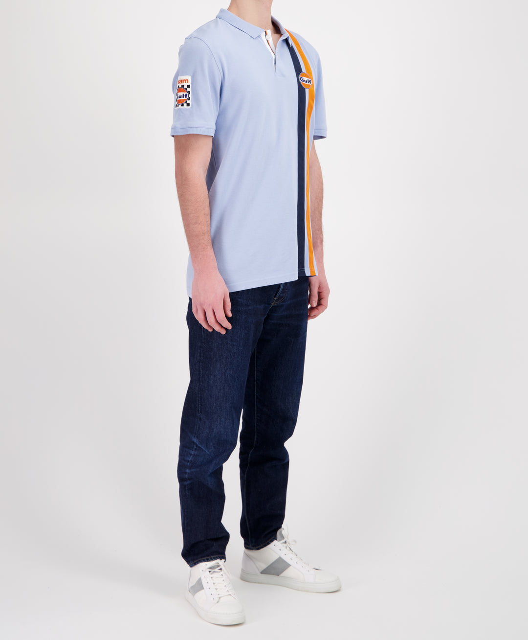 Gulf Polo MC TIMELESS HISTORY - Light Blue - Pau Motors Shop