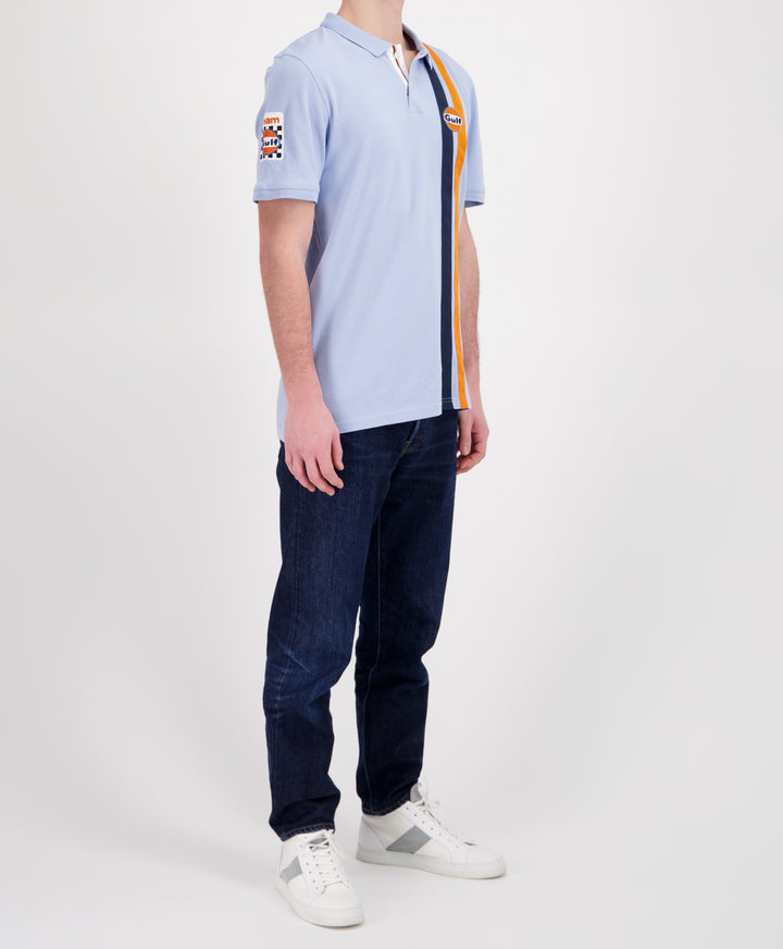 Gulf Polo MC TIMELESS HISTORY - Light Blue - Pau Motors Shop