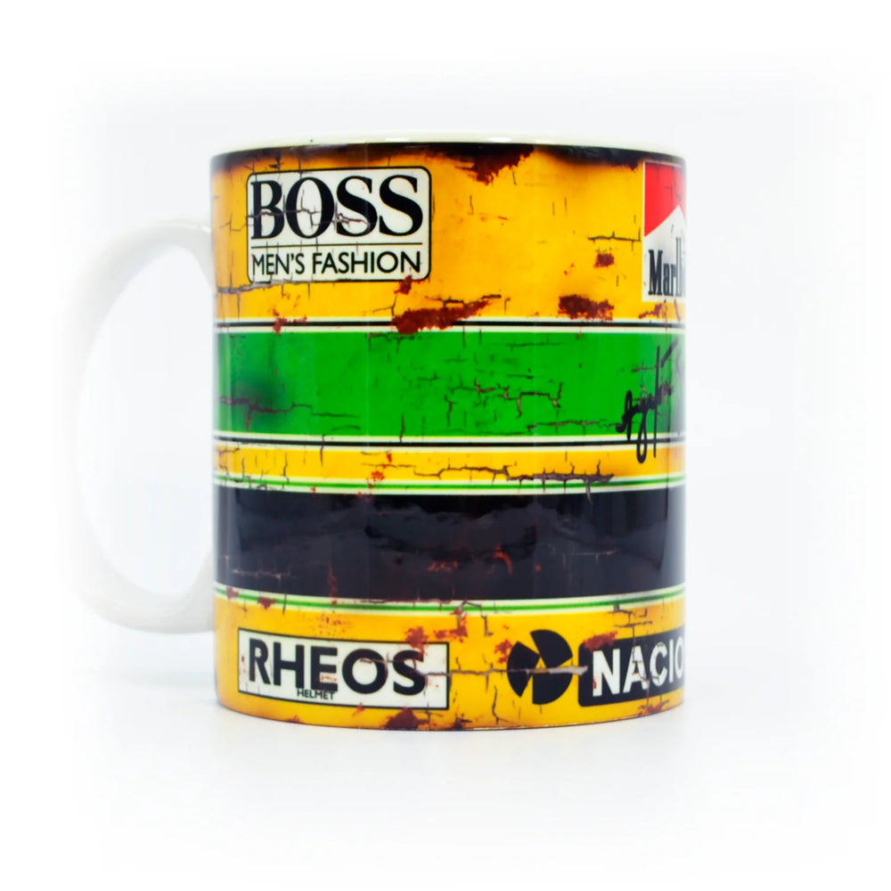 LL Mug Ayrton Senna Helmet - Pau Motors Shop