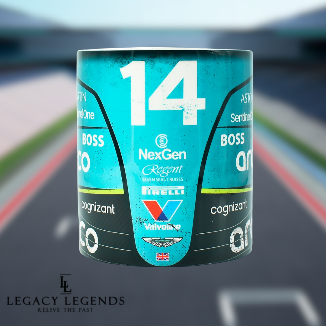 LL Mug Fernando Alonso Aston Martin #14 2025 - Pau Motors Shop