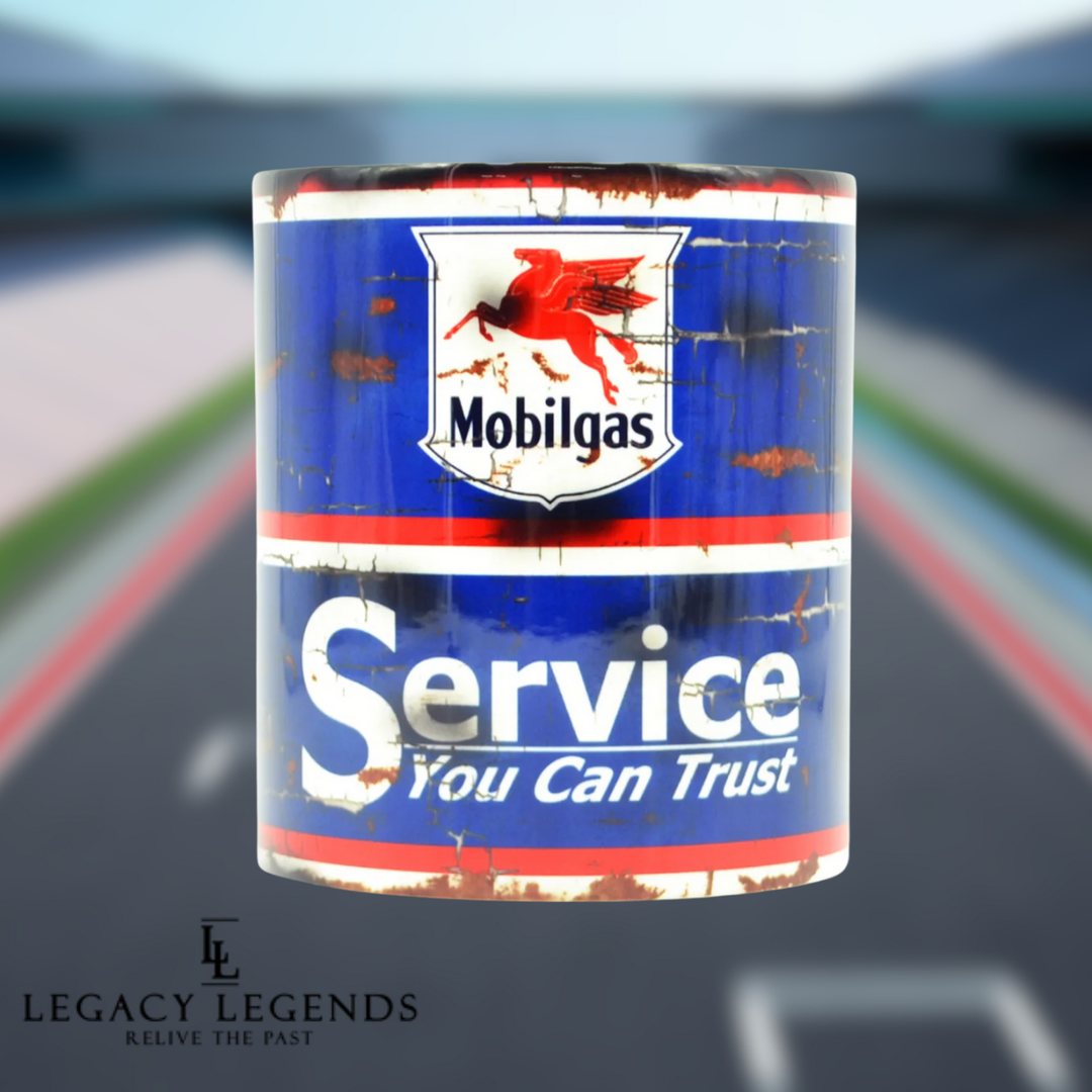 LL Mug Mobilgas Vintage Oil Service - Pau Motors Shop