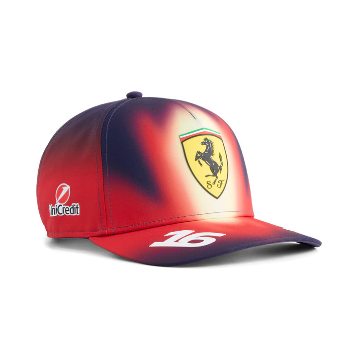 Scuderia Ferrari Casquette Charles Leclerc GP Chine 2026 - Scuderia Ferrari Casquette Charles Leclerc GP Chine 2026 - Casquette officielle Puma avec panneaux maille ventilant, patch cousu et fermeture à pression. - Esprit Pilote