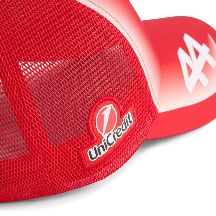 Scuderia Ferrari Casquette Lewis Hamilton 2026 - Scuderia Ferrari Casquette Lewis Hamilton 2026 - Casquette officielle Puma avec structure en A, panneaux maille ventilant, patch cousu et fermeture à pression. - Esprit Pilote
