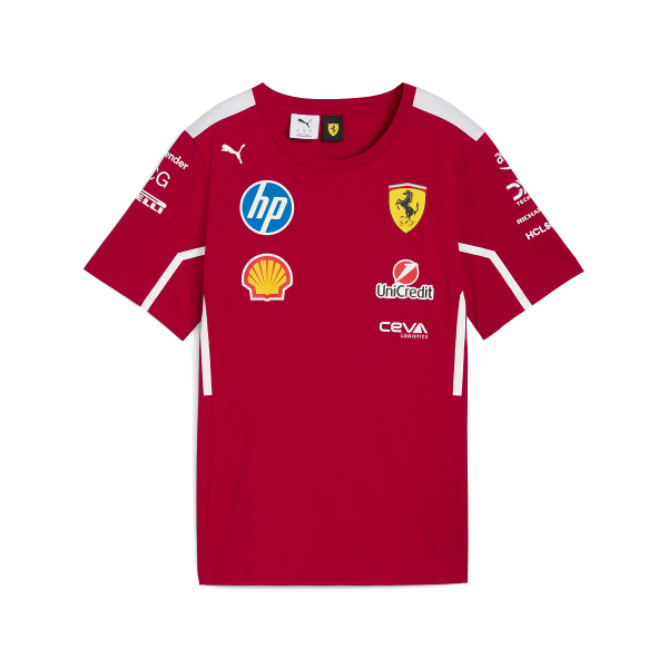 Scuderia Ferrari Tee Shirt Team 2025 Junior - Pau Motors Shop