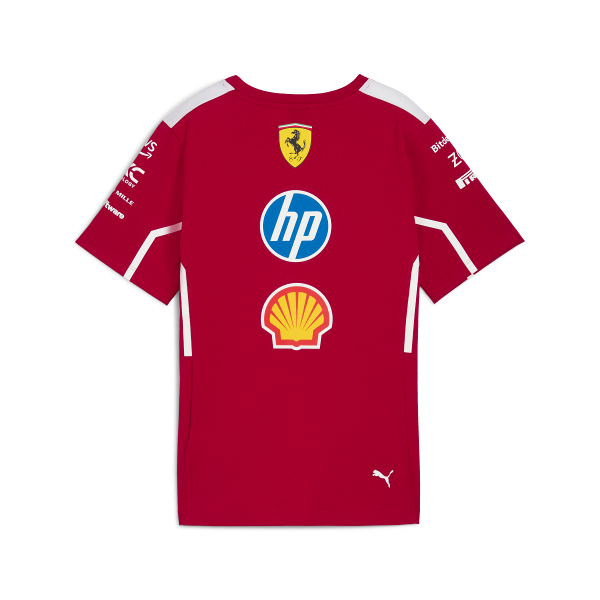 Scuderia Ferrari Tee Shirt Team 2025 Junior - Pau Motors Shop