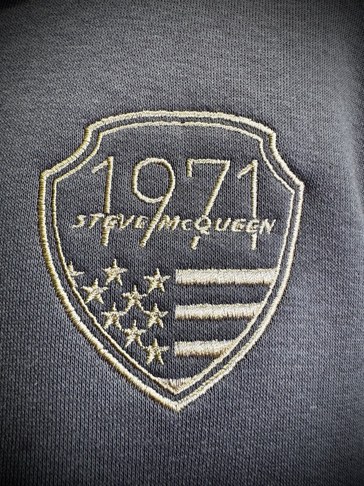 SMQ Sweat Zippé Capuche "Full Speed" - Gris - Pau Motors Shop
