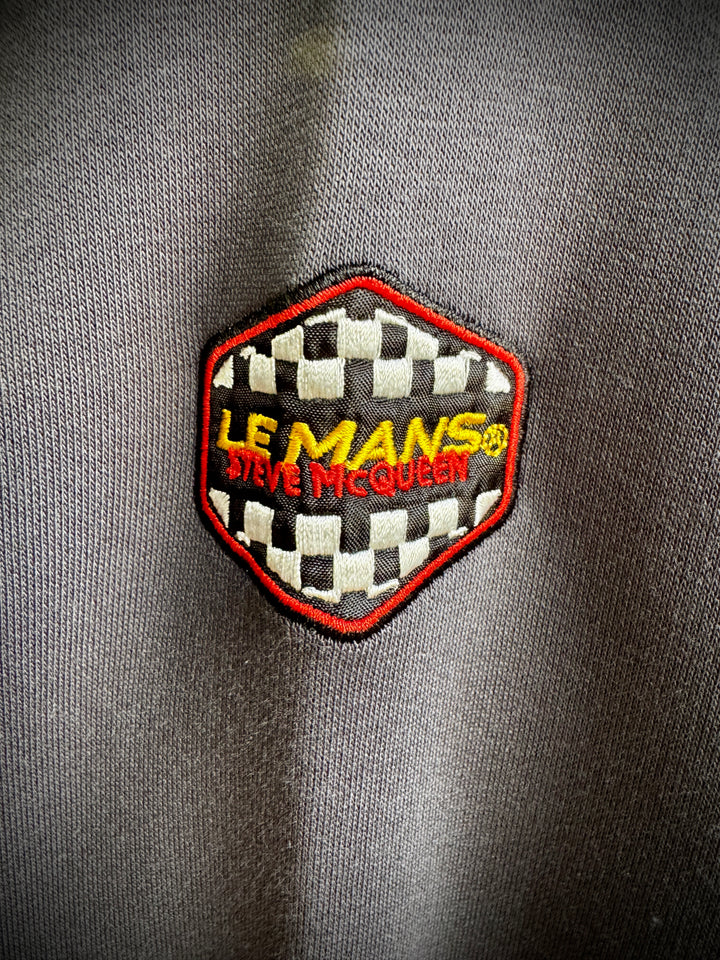 SMQ Sweat Zippé Capuche "Full Speed" - Gris - Pau Motors Shop