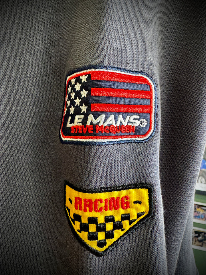 SMQ Sweat Zippé Capuche "Full Speed" - Gris - Pau Motors Shop