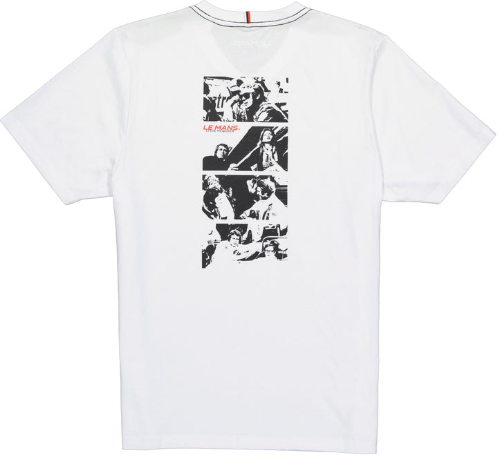 SMQ Tee Shirt MULTI - Blanc - Pau Motors Shop