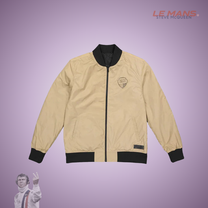 SMQ Bomber "Reverso" - Noir/Argile - Pau Motors Shop
