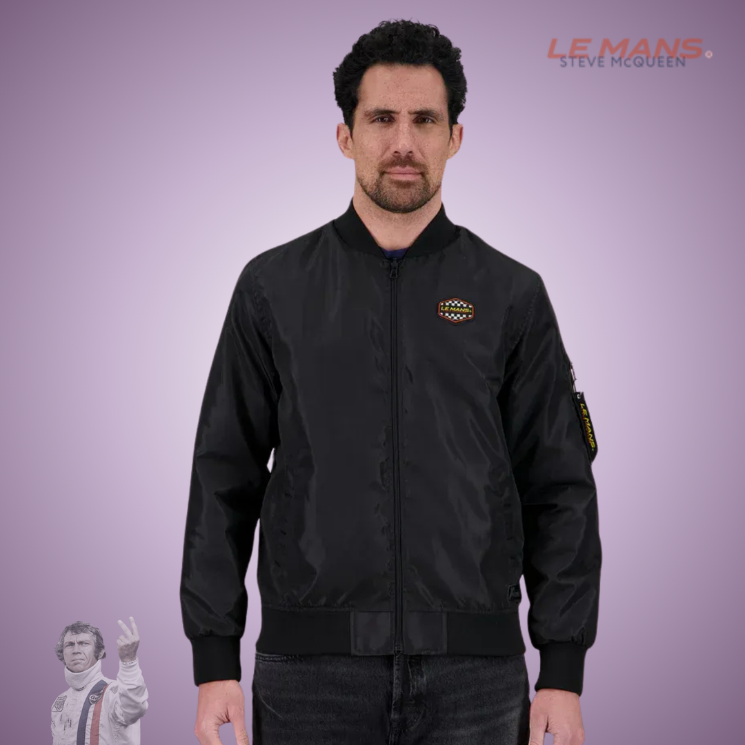 SMQ Bomber "Reverso" - Noir/Argile - Pau Motors Shop
