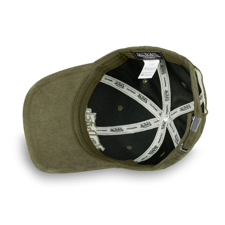 Affirmez votre look avec VD Casquette SUEDINE - Kaki - Type de casquette : Baseball Collection : Suedine Couleur : Kaki Visière : Arrondie Composition : 100% Polyester Famille de matière : Suedine Bandeau antitranspiration à l'intérieur de la casquette -