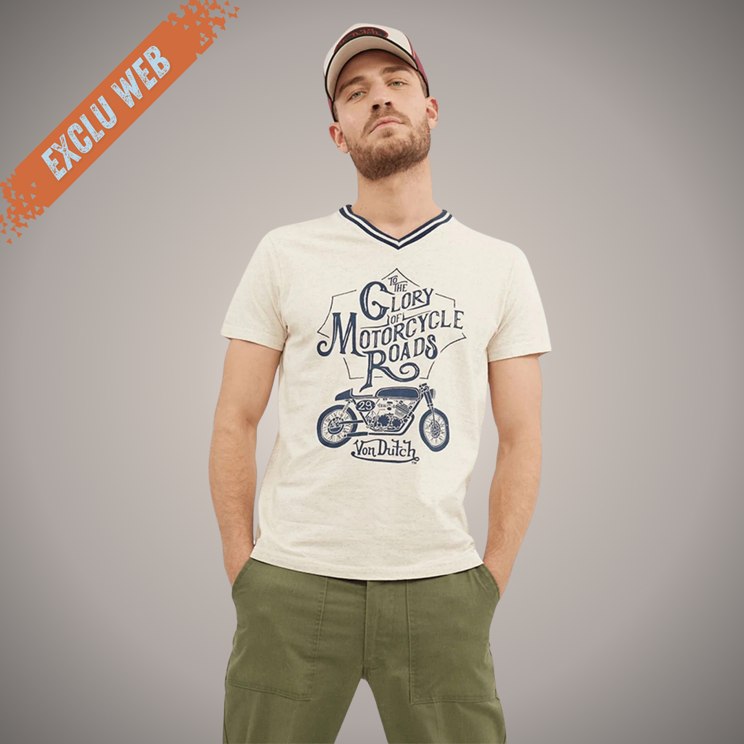 VD T-Shirt Col V GLORY Juqu'au 3XL (Exclu Web) - 1 en stock