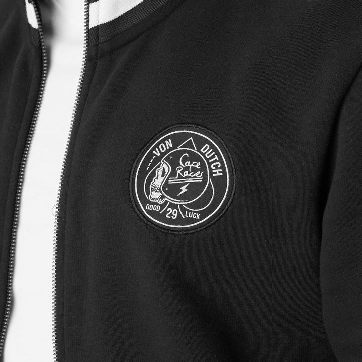 VD Sweat Zippé BIKE - Noir/Blanc - Pau Motors Shop