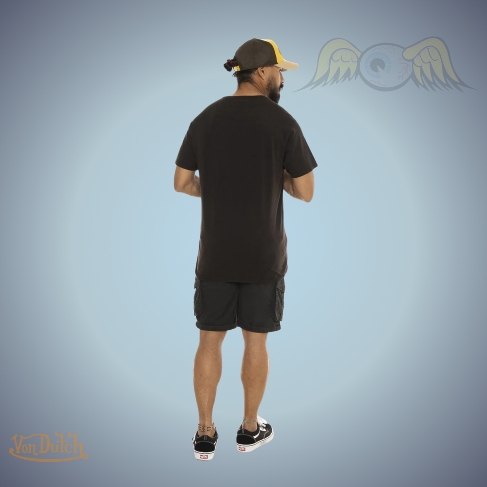 Affirmez votre look avec VD Tee Shirt "Muscle" - Noir - Collection : Muscle Couleur : Noir/Blanc/Bordeau Coupe : Régular Type de manches : Manches courtes Type de col : Col rond Composition : 100% Coton Effet : Flammé Lavage en machine : 30° - Esprit Pilo