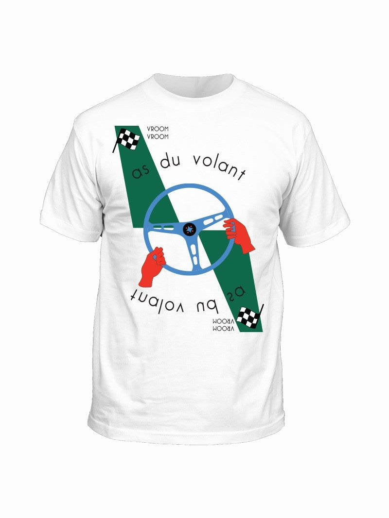 Affirmez votre look avec Vroom Vroom Tee Shirt AS DU VOLANT - Jersey Chiné 100% Coton T-shirt en coton biologique vegan (certifié GOT, FWF), imprimé en France Durant nos longues soirées d'hiver, nous avons si souvent pratiqué ce jeu de carte consistant à